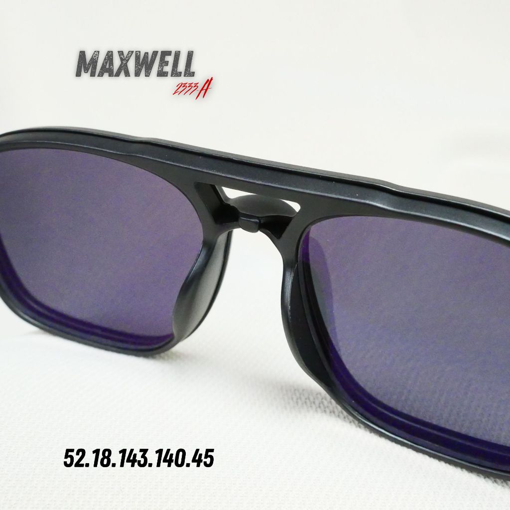 แว่นตาสายตายาวเลนส์ 2 ชั้น ออโต้ รุ่น Maxwell แม็กซ์เวล 2333A พร้อมเลนส์ Clip-on 5 สี - รูปที่ 5