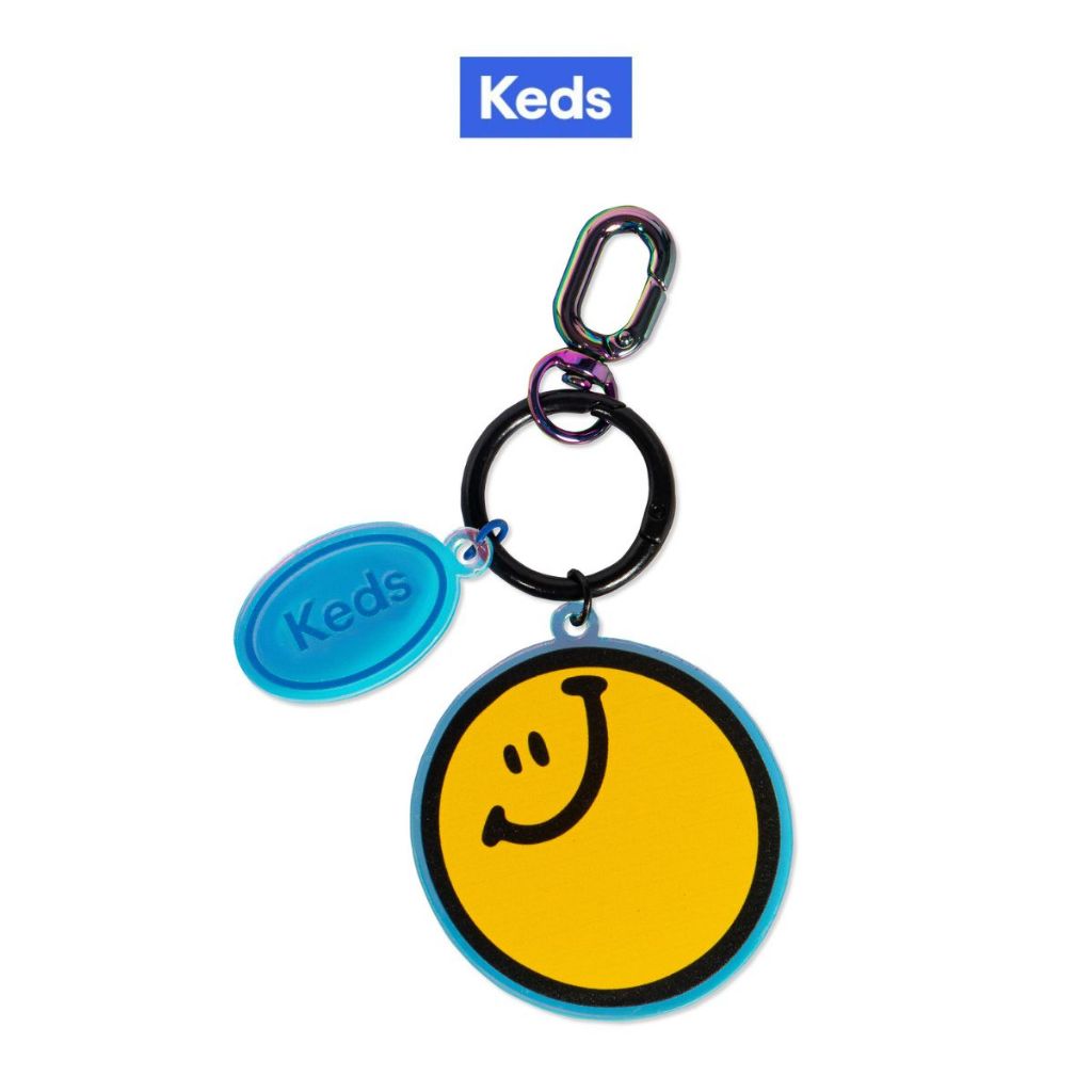 KEDS พวงกุญแจ รุ่น ACRYLIC KEYCHAIN Yellow Smiley Set หลากสี ( KF24ACK01005 )