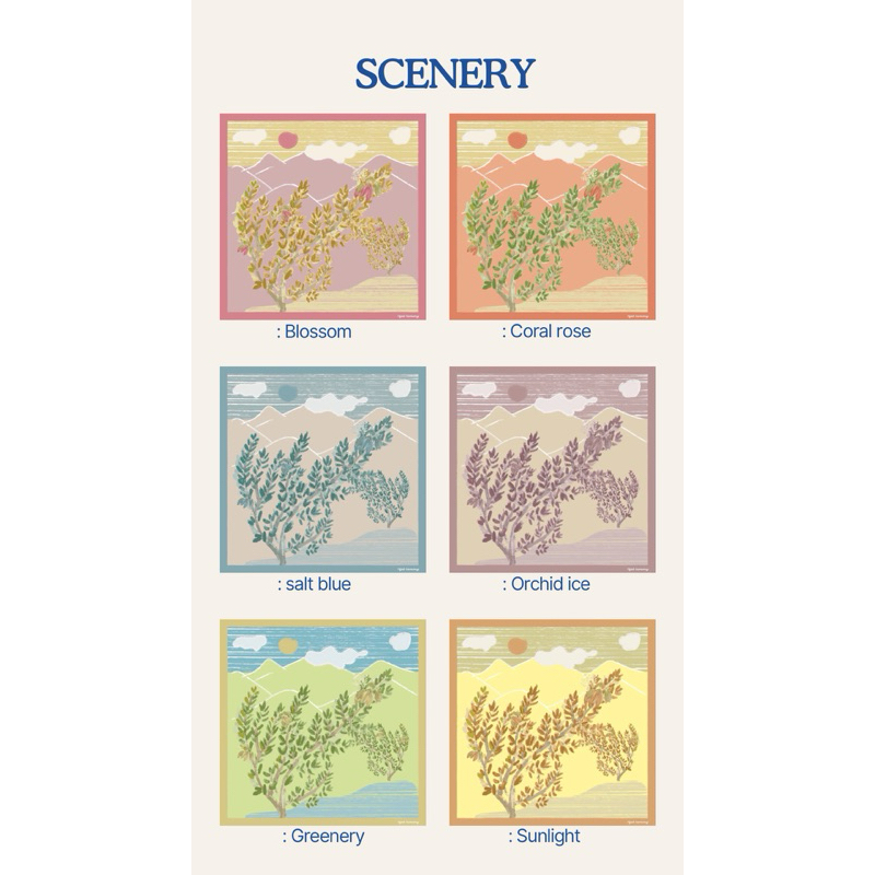 Printed hijab ‘ Scenery