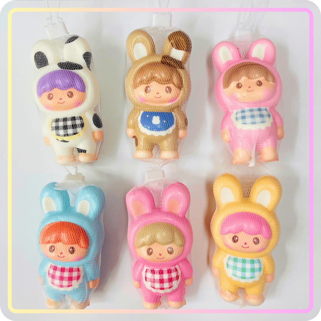 สินค้าใหม่ กระต่ายสกุชชี่ สกุชชี่บีบ เล่นผ่อนคลาย 12cm