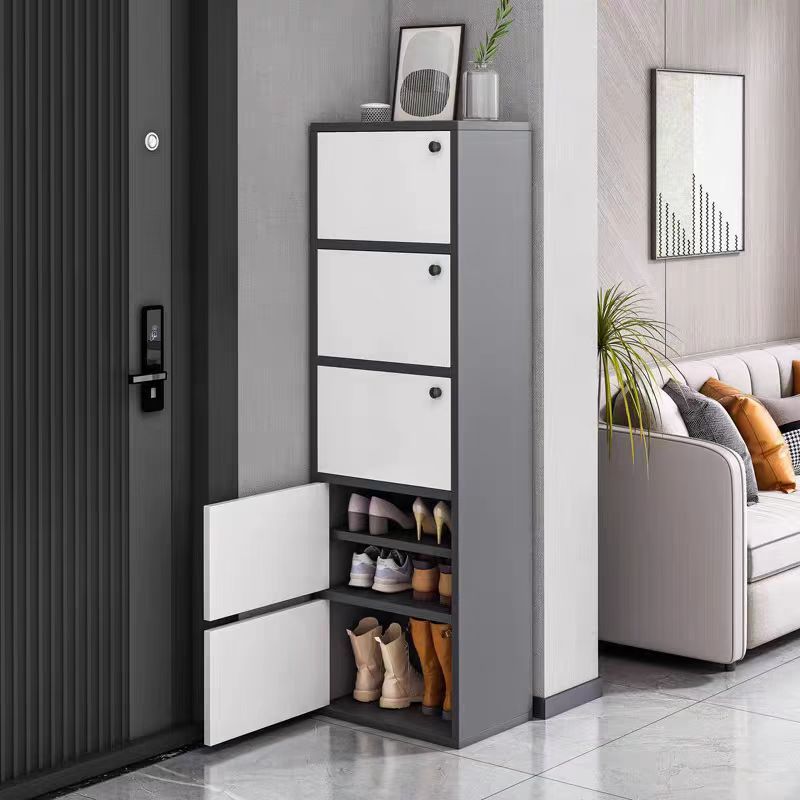 ME ตู้รองเท้าอเนกประสงค์ ประตูเปิดได้ ชั้นวางหลายชั้น Shoe Rack Cabinet