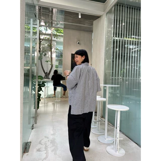 Checked blouse เสื้อคอจีน ลายสก็อต
