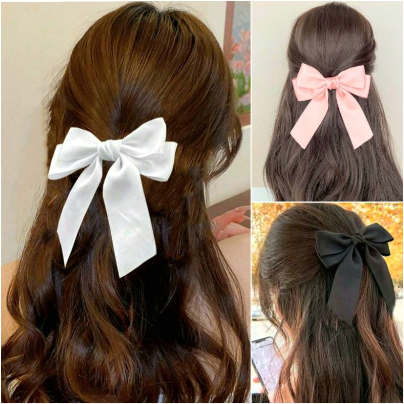 โบว์กิ๊บติดผม 🎀 โบว์ริ้บบิ้น โบว์นักเรียน พร้อมส่ง