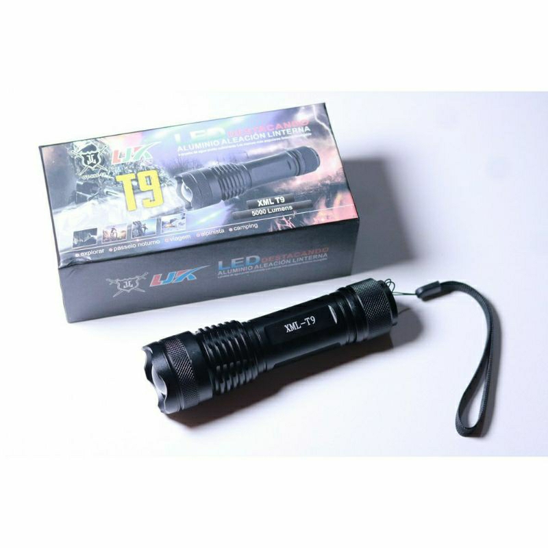 T9ไฟฉาย ไฟฉายเดินป่า สินค้าคุณภาพ รุ่น XML-T9 5000 Lumens LED Flashlight สินค้าพร้อมจัดส่ง