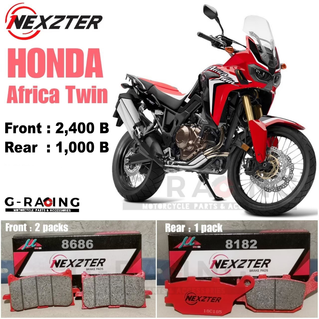 ผ้าเบรค Honda AfricaTwin ผ้าเบรคNEXZTERแท้100%