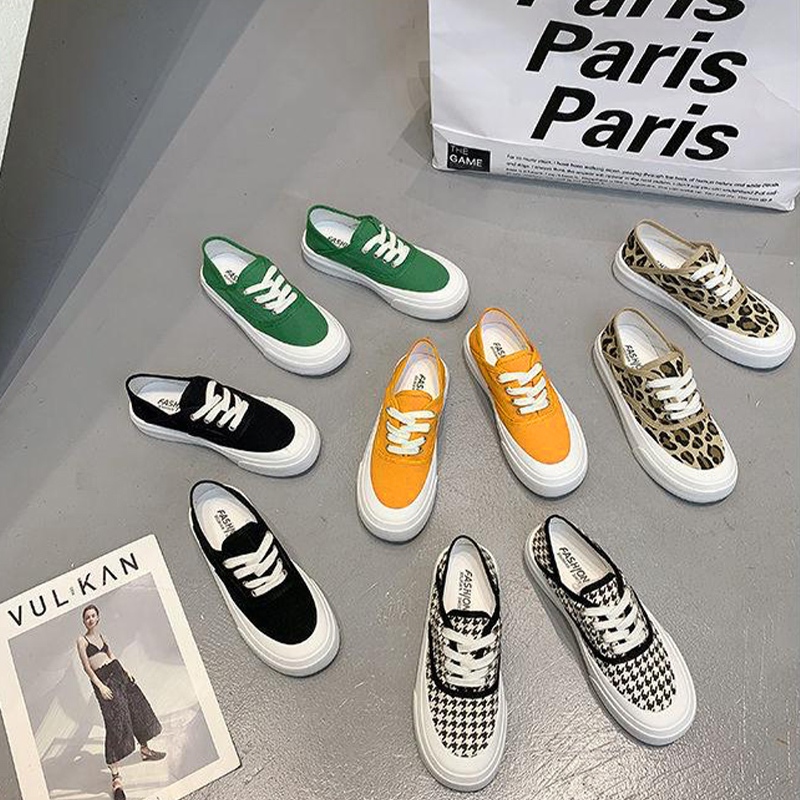 Leyoo สวยมาก รองเท้าผ้าใบแฟชั่นคุณผู้หญิง ดีไซน์สวยเท่ห์สายสตรีทแต่งตัวไม่ควรพลาด แมทช์ลุคไหนก็รอด วัสดุดีใส่สบายเท้าตัว