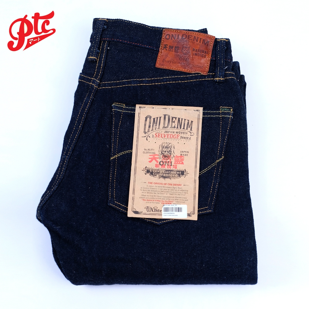 ONI-246 22OZ NATURAL INDIGO KABUKI SELVAGE JEANS REGULAR RISE STRAIGHT
