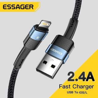 Essager USB To L ชาร์จเร็ว 2.4A สายชาร์จความไวสูงสามารถใช้งานร่วมกับอุปกรณ์ประเภทต่างๆ