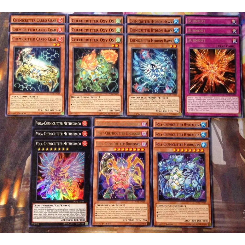 YUGIOH JAPANESE CARD SET [Chemicritter DECK]