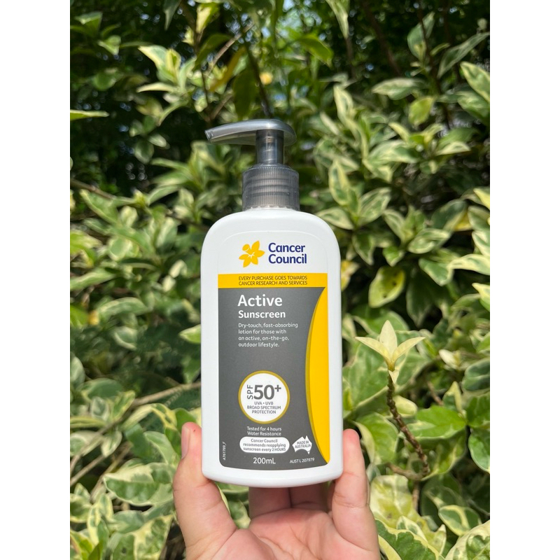 ครีมกันแดด SPF 50+ Cancer Council