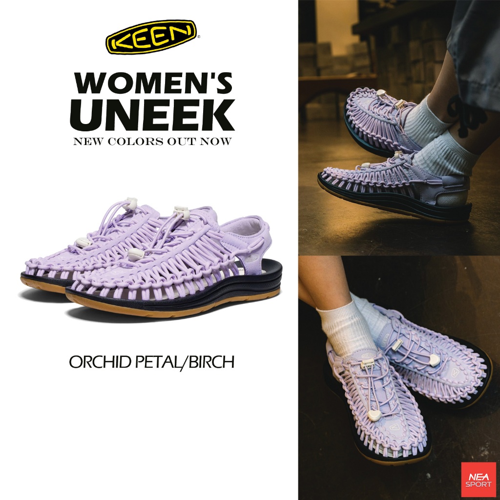 [ลด30% เก็บโค้ด 2509FASHDD] KEEN Women's UNEEK - ORCHID PETAL / BIRCH รองเท้า คีน แท้ รุ่นฮิต ผู้หญิง