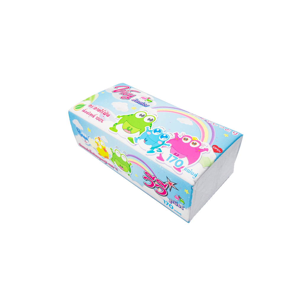 ยกลัง 10 หิ้ว 50 ห่อ กระดาษทิชชู่เช็ดหน้า VIVY วีวี  170 แผ่น หนา 2 ชั้น แถมฟรียาสีฟัน D-Herb 2หลอด - 2