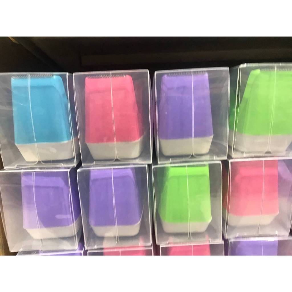 แท่นตัดเทปแกนเล็ก ออร์ก้า  แกน 1 นิ้ว คละสี มีสีชมพู/สีฟ้า/สีม่วง/สีเขียว