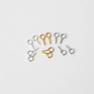 ตะขอสกรูเกลียว สำหรับแขวน,ห้อย,จี้ เครื่องประดับต่างๆ งานฝีมือ diy 10g