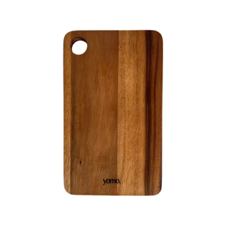 YM002 เขียงเหลี่ยมไม้จริง โยโม มีรูสำหรับแขวน น้ำหนักเบา พกพาสะดวก YOMO Rectangular Cutting Board