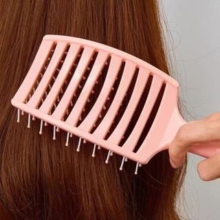 E177 แปรงหวีผม ทรงโค้ง ทนความร้อน จัดแต่งทรงผม ไม่ทำให้ผมพันกัน ถนอมเส้นผมและรากผม