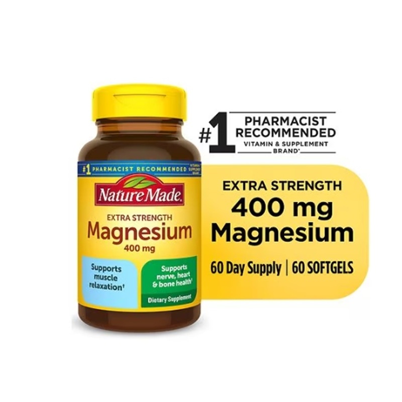 Nature Made Extra Strength Magnesium Oxide 400 mg 60 Softgels