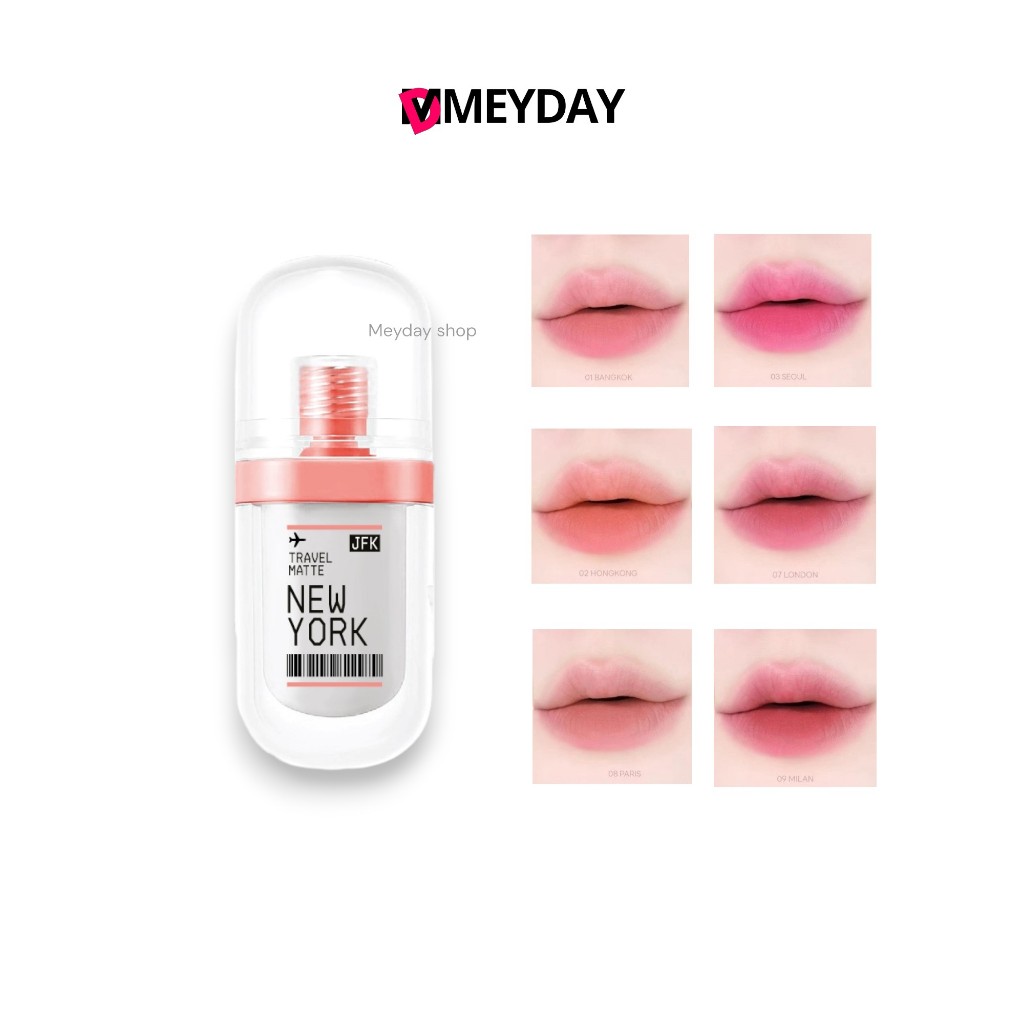 ลิปแมทซุปเปอร์เฉด Travel matte lip comfy บางเบา เกลี่ยง่าย เม็ดสีที่ชัดติดทน กลบสีปากมิด