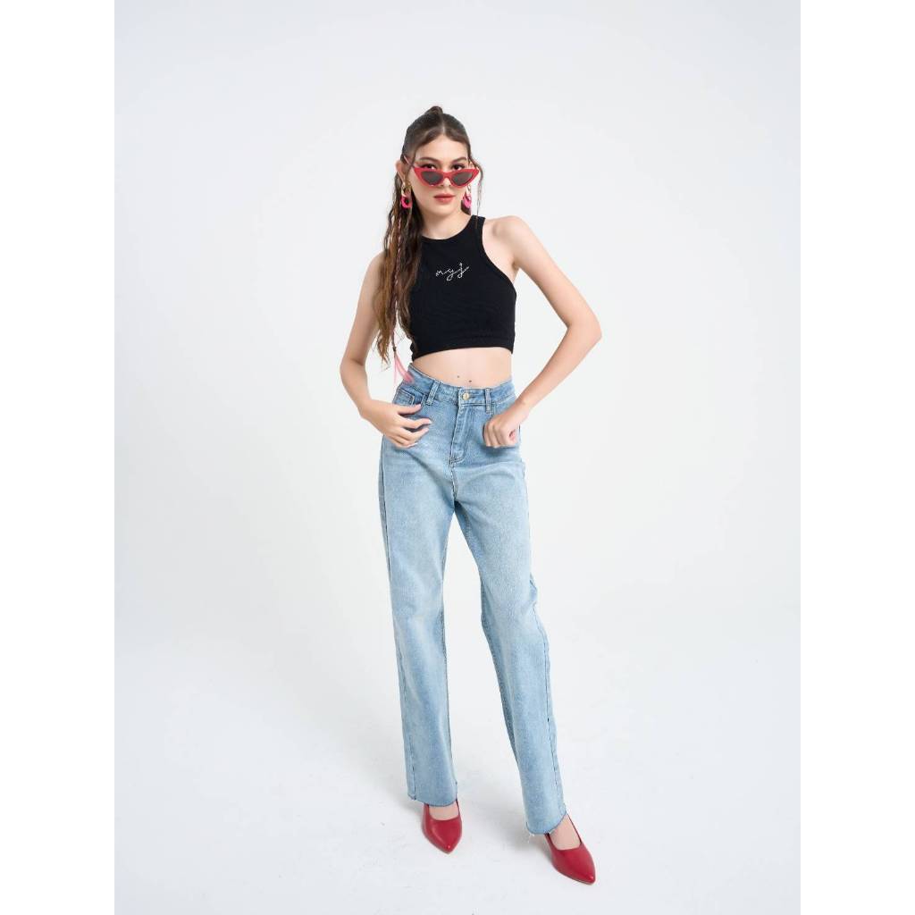 Niyom Jeans Collection FIORE : รุ่นBJ016.1 กางเกงยีนส์ผู้หญิง ทรงขาม้า