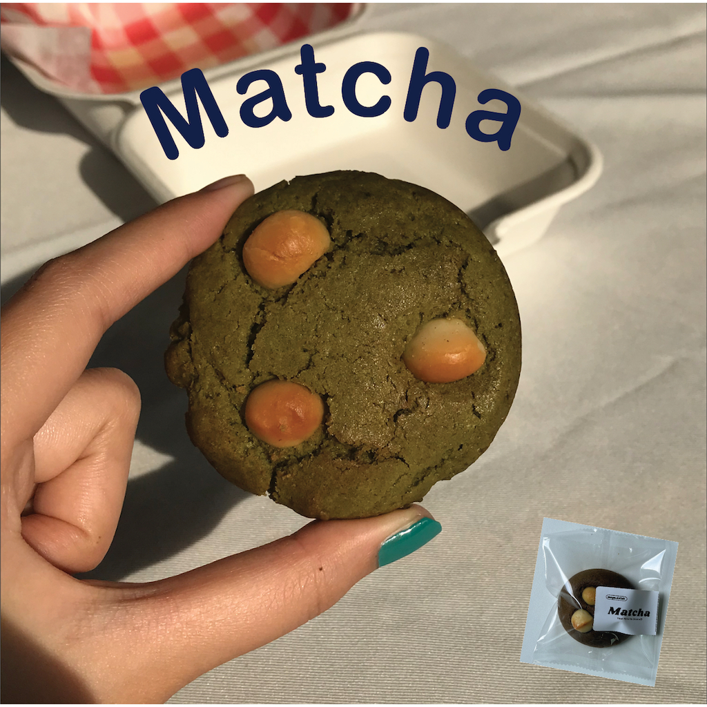 matcha w/ macadamia cookie คุกกี้ชาเขียว ซอฟคุกกี้  soft cookie (**ขั้นต่ำ2ชิ้นคละรสได้**) mega.delish