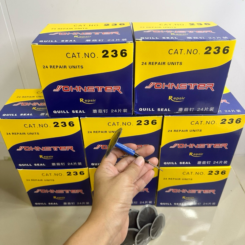 แผ่นปะดอกเห็ด ขนาด6มม. สติมปะยางรถยนต์ สติมดอกเห็ด 24ชิ้น