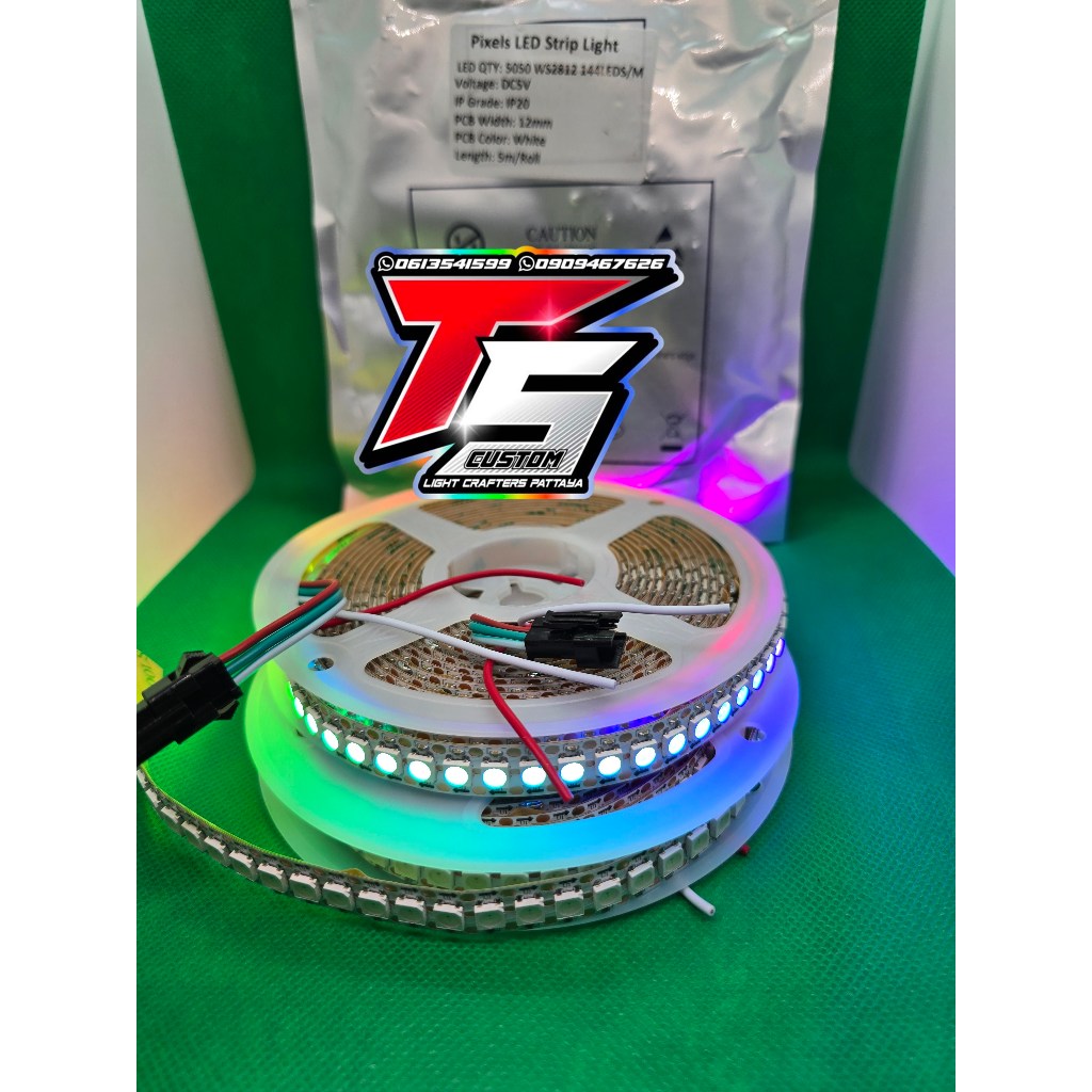 ไฟ RGB WS2812B 12 mm 144 LEDS / m
