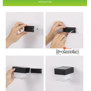 W316 2ระบบไฟ โคมไฟ ไฟโซล่าเซลล์ Solar light ติดบันไดหน้าบ้าน ติดผนัง เพิ่มความสวยงาม