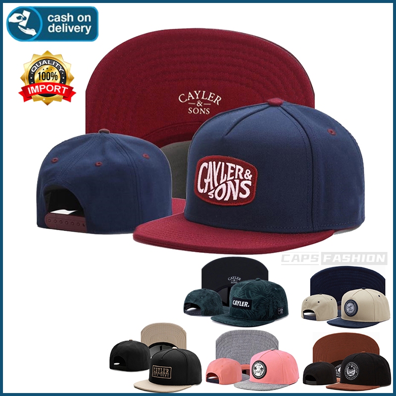 หมวกปีกแบน cayler&sons หมวกฮิปฮอปสำหรับผู้ชายและผู้หญิง ขนาดใหญ่ หมวก หมวกสแน็ปแบ็ค หมวกผู้ชาย หมวกฤดูร้อน