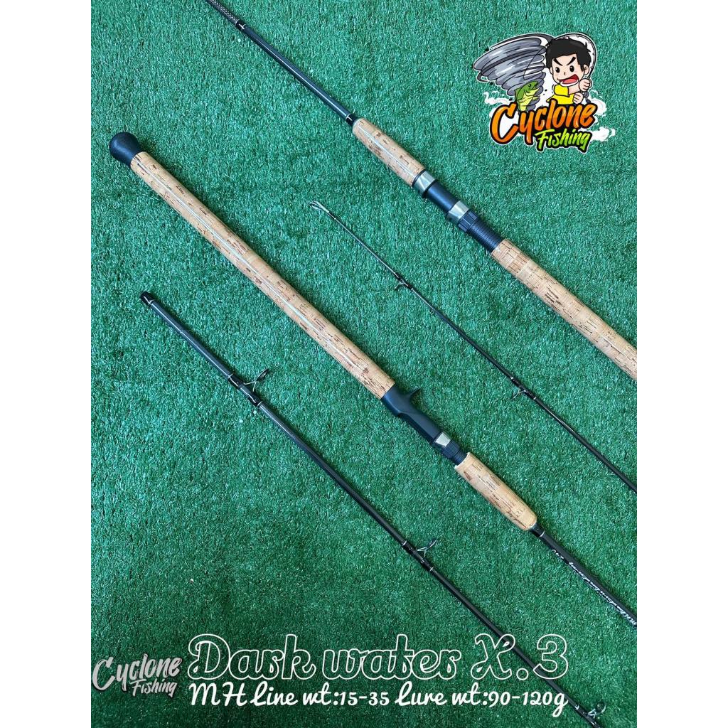คันเบ็ด Dark Water X.3 กราไฟท์ MH (ด้ามก๊อก) 15-35 lb
