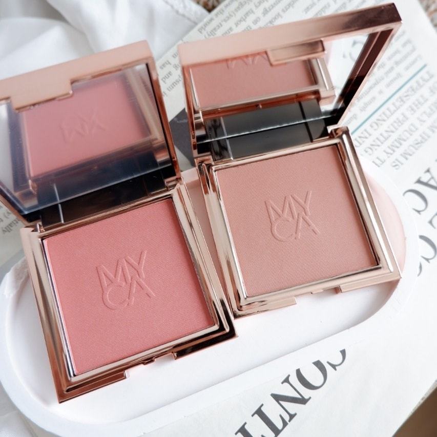 MYCA เซ็ทคู่ 2 ชิ้น บลัชออน รุ่น CHEEKNATURE POWDER BLUSH เนื้อเนียน เม็ดสีชัด แบบฉ่ำๆ