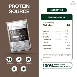 บาร์ฟสุนัข - BARF สูตรเป็ดผสมเครื่องใน l 500g - (Nutrient mix) FREE-RANGE DUCK