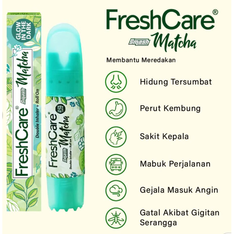Fresh care smash (ส่งด่วน)เฟรชแคร์ ยาดมอินโด กลิ่มหอม ผ่อนคลาย สดชื่นมาก