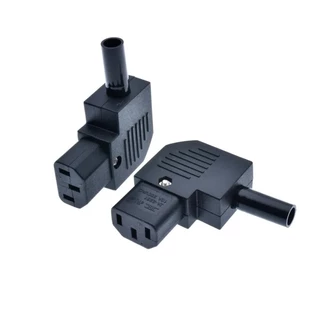 IEC ตรงสายปลั๊ก C13 C14 10A 250V สีดำผู้ & เมียปลั๊ก 3 พิน AC Socket ปลั๊กAC หัวงอ ราคาต่อ1ชิ้นมีตัวเลือก