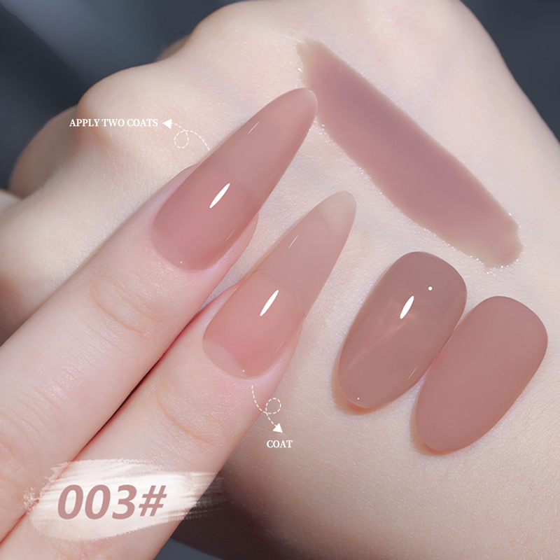 Nawoelite 6สี ทําเล็บเจล ขนาด 15ml ชุดเจลทาเล็บสีนู้ดเพื่อสุขภาพ สำหรับร้านทำเล็บ จัดส่งที่รวดเร็ว - 2