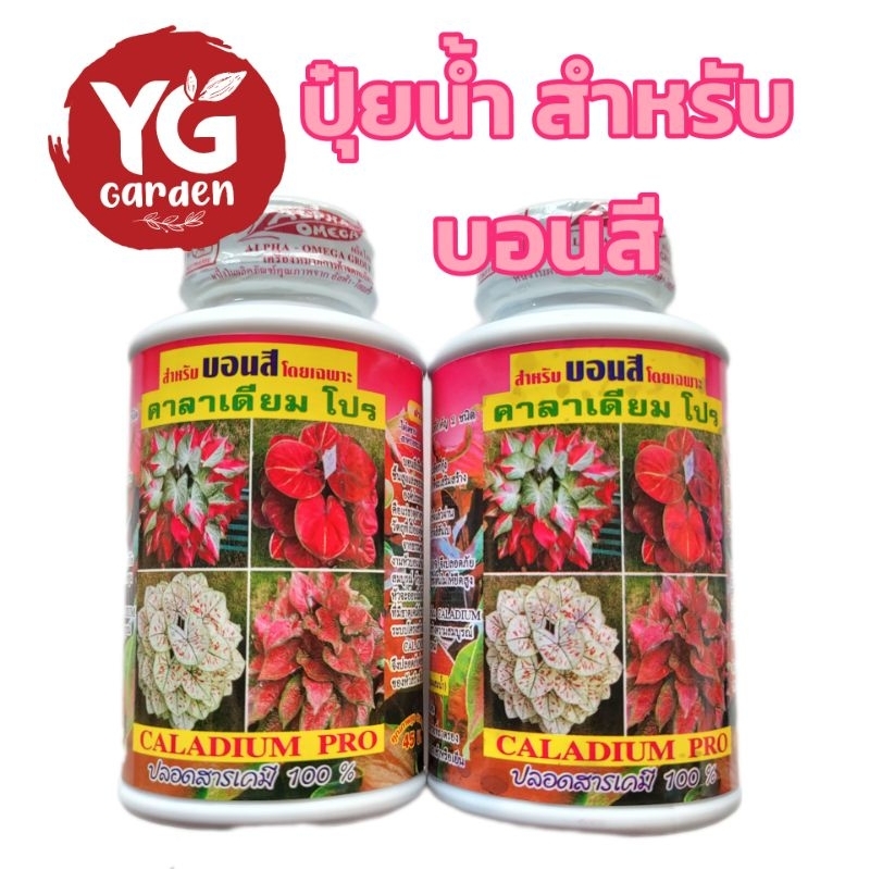 ปุ๋ยน้ำ สำหรับบอนสี Caladium Pro ขนาด 250 cc.