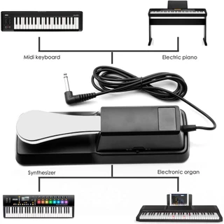Sustain Pedal Damper แป้นเหยียบเปียโน แพดเดิ้ล ที่เหยียบ คันเหยียบพิมพ์ คีย์บอร์ด ออร์แกนไฟฟ้า Keyboard Piano Organ