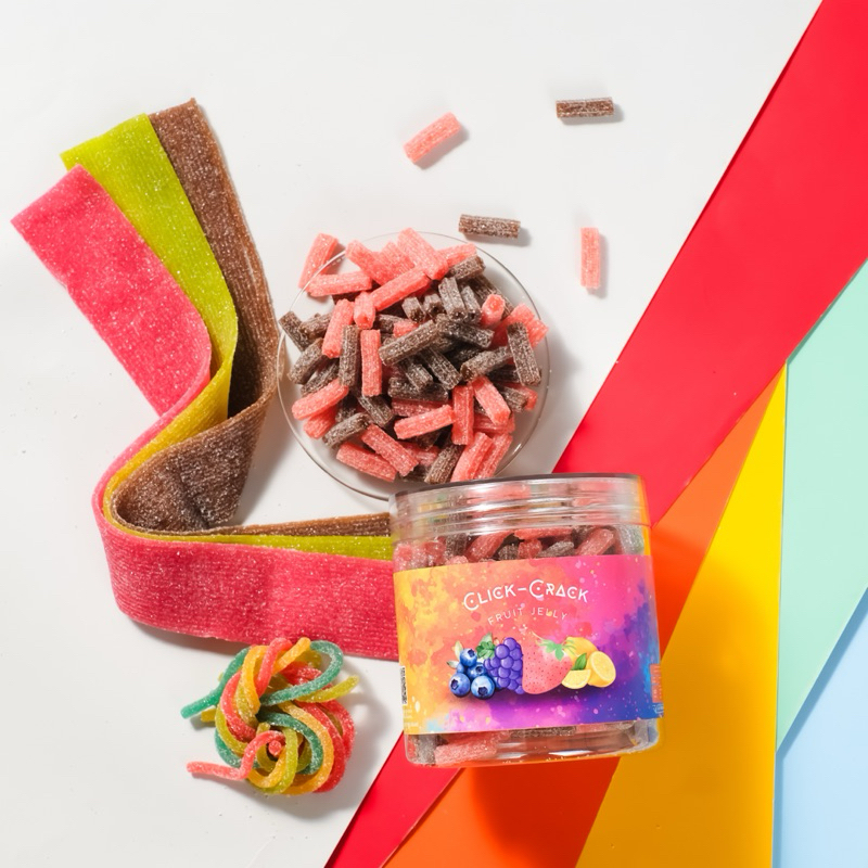 [190/320 กรัม] ขนมเยลลี่รวมรสผลไม้ วิตามินซีสูง หอมอร่อย