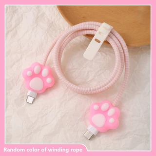 ฝาครอบป้องกันสายเคเบิลข้อมูล Charger Protector น่ารักน่ารัก Data Cable ฝาครอบป้องกันตุ๊กตาการ์ตูนฝาครอบป้องกัน