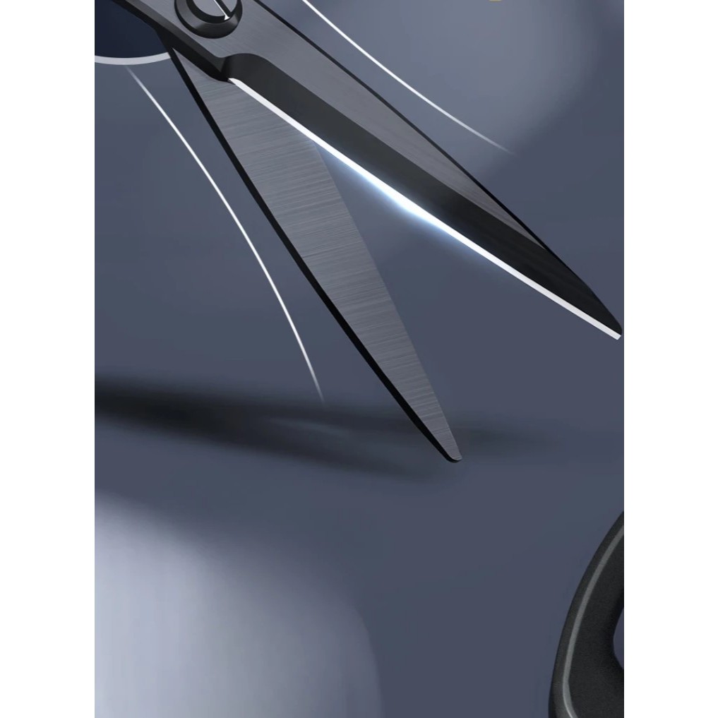 JCID กรรไกรกันสนิมสแตนเลส Deli สีดำ เคลือบดำกันสนิม - รูปที่ 4