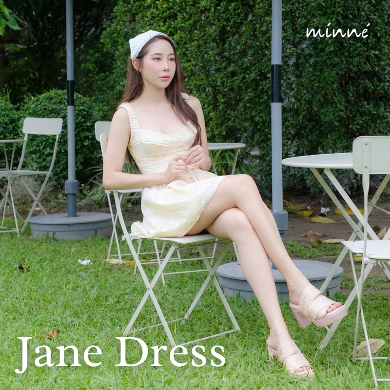 Minne | Jane Sweetheart Dress (เดรสสั้นสายเดี่ยว ผ้าหัวใจ)