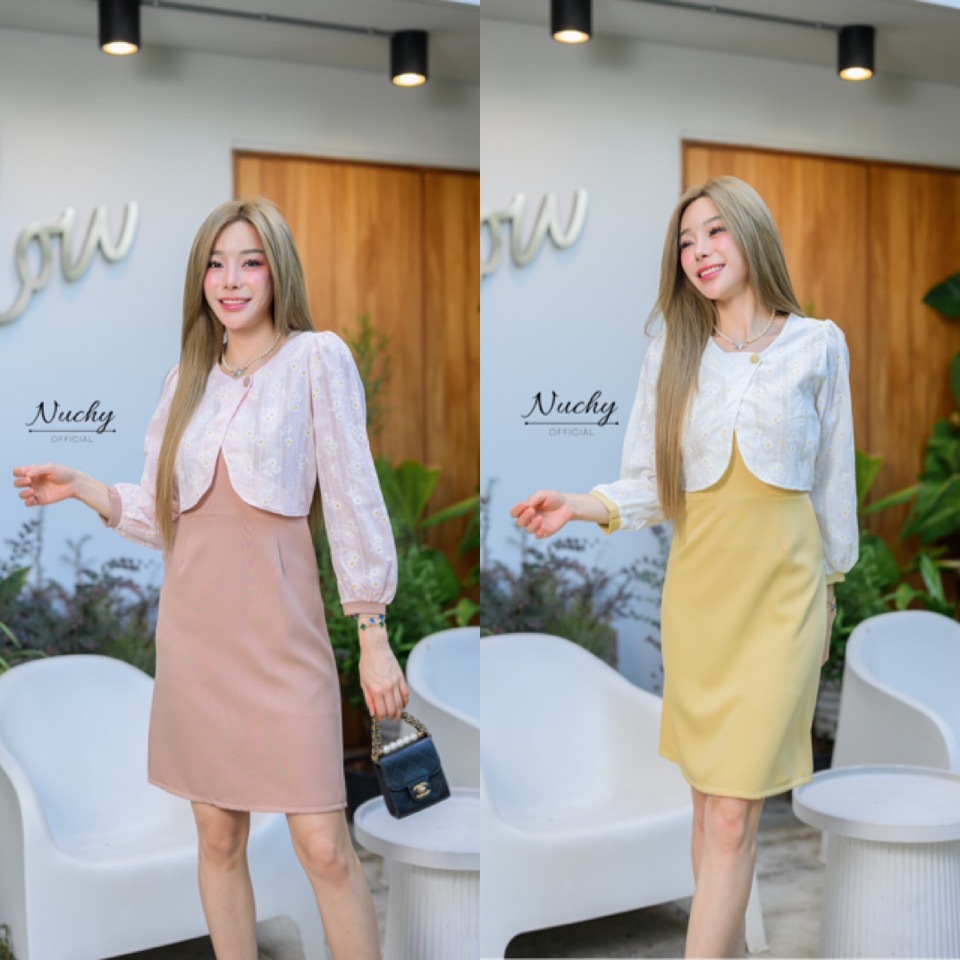 Dress By Papid เดรสทำงาน เดรสแฟชั่น รหัส506