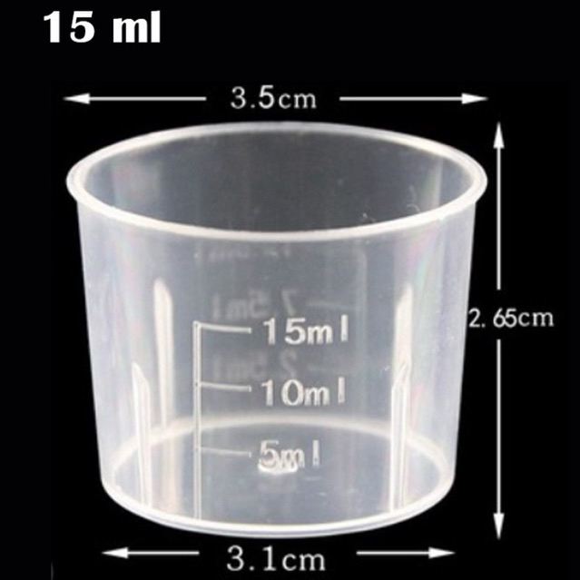ถ้วยตวงพลาสติก ขนาด 15 ml.