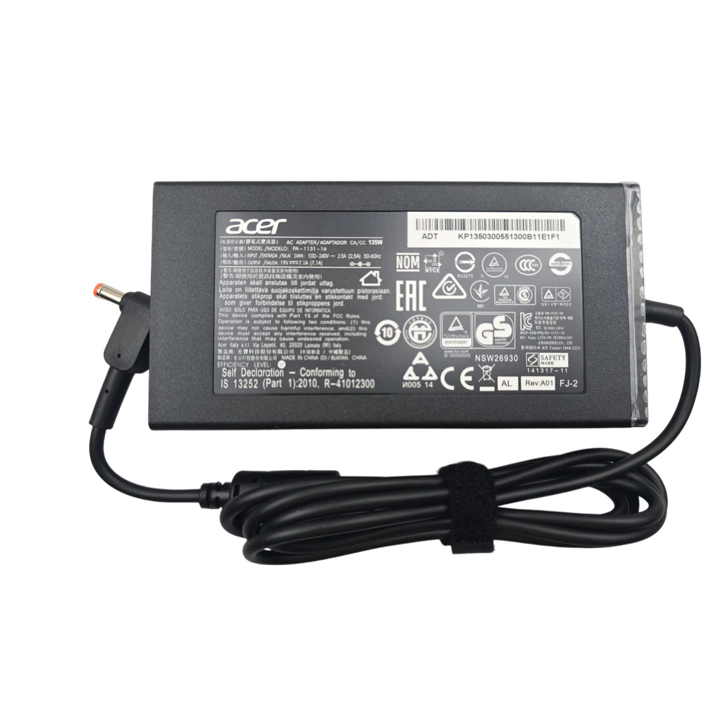 Adapter Acer 135W แท้ 19v 7.1a *5.5x1.7 / อะแดปเตอร์ เอเซอร์ 19v 7.1a *5.5x1.7