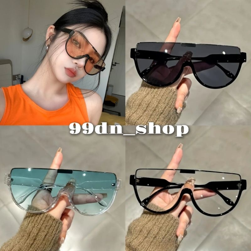 พร้อมส่งจากไทย NEW Item แว่นตากันแดดแฟชั่น ทรงOversize สำหรับชายและหญิง ป้องกันรังสีUV400 รุ่นWML