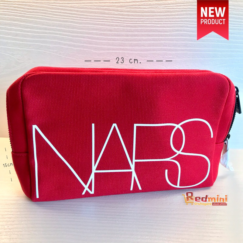 แท้ พร้อมส่ง NARS LARGE MAKE UP RED POUCH กระเป๋าคสอ.สวยหรูสีแดง