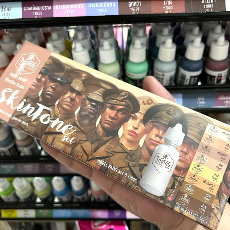THAITONE Model Paint Skin Tone set(8สี) สีอะคริลิคสูตรน้ำ กันดั้ม กันพลา gundam gunpla โมเดล