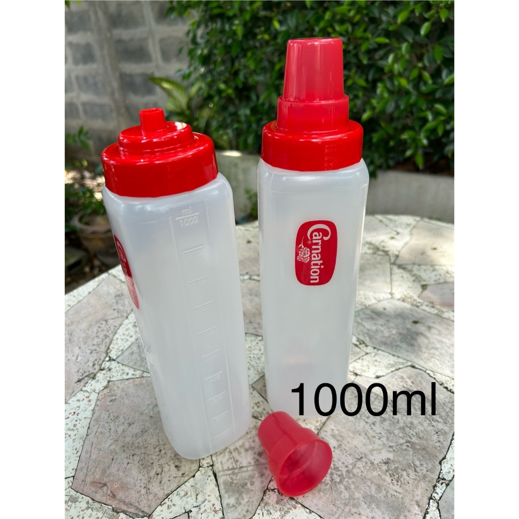 ถูกสุดในapp(ใบละ)ขวดบีบซอส ขวดบีบนมข้น ความจุ 1000ml พร้อมส่งทันที 2-4 วันได้รับของ