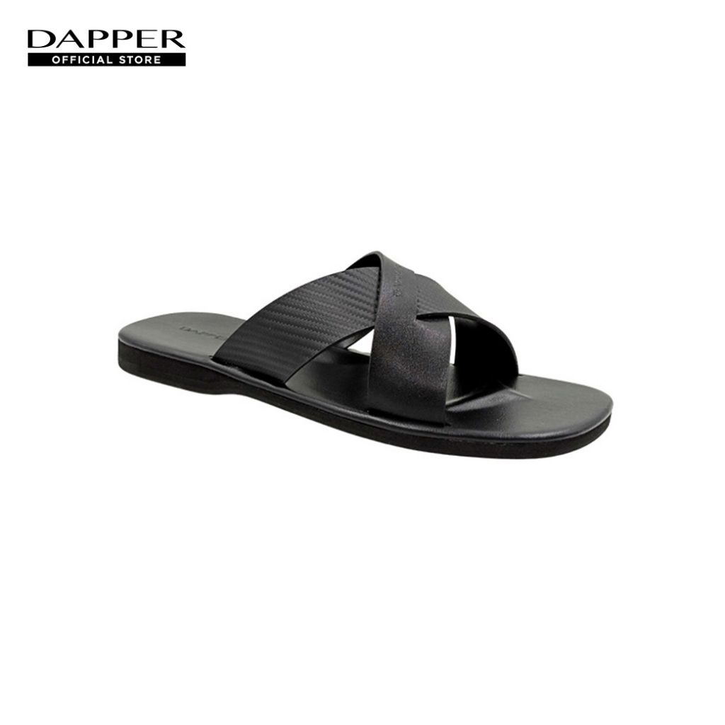 DAPPER รองเท้าแตะ Carbon Fiber Cross Strap Sandals สีดำ (HSK/BK/961SC)