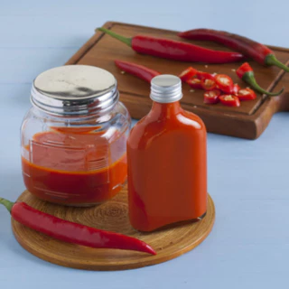 ซอสพริก ขนาด 1000 กรัม Chili Sauce ตรา เพียวฟู้ดส์ รสชาติเหมือนร้านไก่ทอดชื่อดัง ซอสพริกKFC