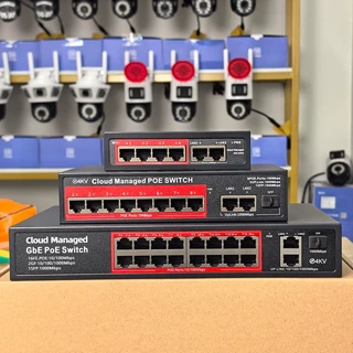 USEE (รับประกัน 1 ปี) USEE POE SWITCH 4P / 8P / 8P uplink Gigabit / 16P / 24P สวิตส์จ่ายไฟ จากร้าน yoosee cctv